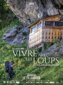 Affiche Vivre avec les loups de Jean-Michel Bertrand